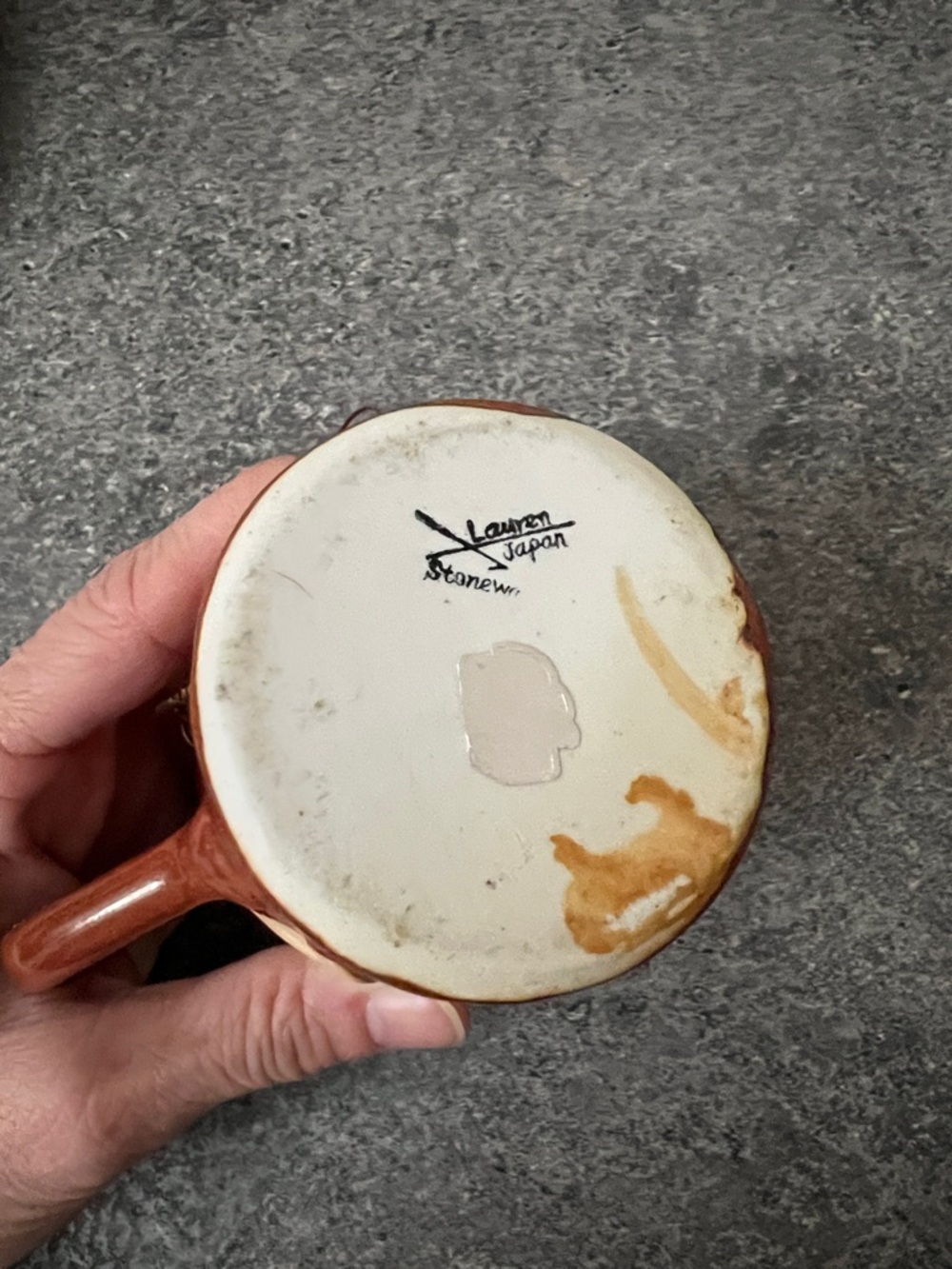 Lauren Japan stoneware creamer moose milk - Picture 4 of 4